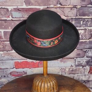 Wool Felt Boater Hat